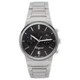  Shop Authentic Salvatore Ferragamo Sapphire Chrono Black Dial Silver Steel Strap Watch for Men - SFME00321 - Luxxuri