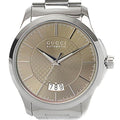  Shop Authentic Gucci G Timeless Automatic Brown Dial Silver Steel Strap Watch For Women - YA126431A - Luxxuri