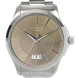  Shop Authentic Gucci G Timeless Automatic Brown Dial Silver Steel Strap Watch For Women - YA126431A - Luxxuri