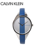  Shop Authentic Calvin Klein Rebel Blue Silver Dial Blue Leather Strap Watch for Women - K8P231V6 - Luxxuri