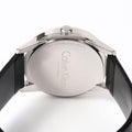 Shop Authentic Calvin Klein Steady Black Dial Black Leather Strap Watch for Women - K7Q211C1 - Luxxuri