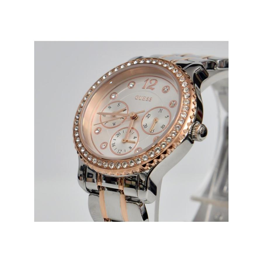  Shop Authentic Guess Enchanting Diamonds Silver Dial Two Tone Steel Strap Watch for Women - W0305L3 - Luxxuri