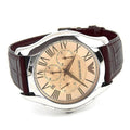  Shop Authentic Emporio Armani Valente Chronograph Brown Dial Brown Leather Strap Watch For Men - AR1785 - Luxxuri