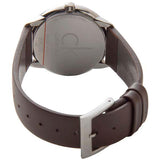  Shop Authentic Calvin Klein Minimal Silver Dial Brown Leather Strap Watch for Men - K3M221G6 - Luxxuri