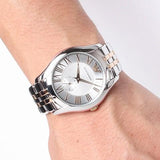  Shop Authentic Emporio Armani Classic Quartz Silver Dial Two Tone Steel Strap Watch For Men - AR1824 - Luxxuri