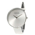  Shop Authentic Calvin Klein Full Moon White Dial White Leather Strap Watch for Women - K8Y231L6 - Luxxuri