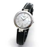  Shop Authentic Tissot T Lady Flamingo Mother of Pearl White Dial Black Leather Strap Watch for Women - T094.210.16.111.00 - Luxxuri