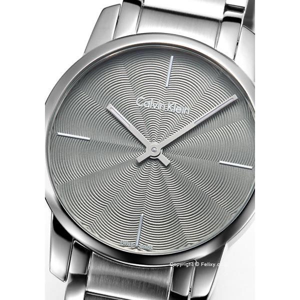  Shop Authentic Calvin Klein City Grey Dial Silver Steel Strap Watch for Women - K2G23144 - Luxxuri