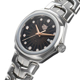  Shop Authentic Tag Heuer Link Quartz Black Dial Silver Steel Strap Watch for Women - WBC131F.BA0649 - Luxxuri