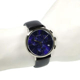  Shop Authentic Calvin Klein Chronograph Blue Dial Black Leather Strap Watch for Men - K8Q371CN - Luxxuri