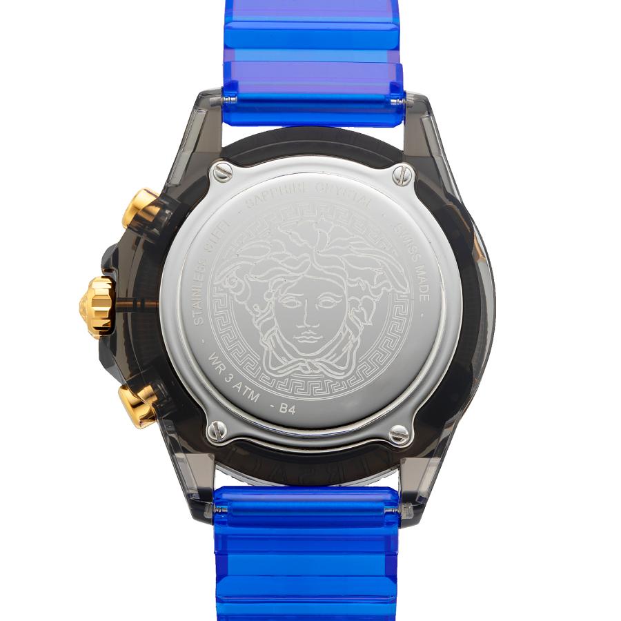  Shop Authentic Versace Icon Active Chronograph Black Dial Blue Rubber Strap Watch For Men  VEZ700521 - Luxxuri