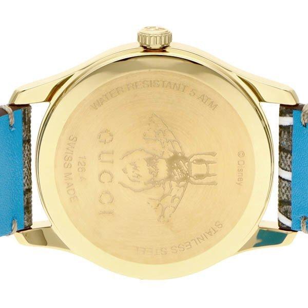  Shop Authentic Gucci G Timeless Disney Donald Duck Brown Dial Brown Leather Strap Watch For Women - YA1264167 - Luxxuri