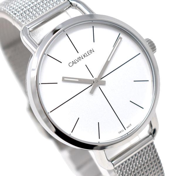  Shop Authentic Calvin Klein Even White Dial Silver Mesh Bracelet Watch for Women - K7B23126 - Luxxuri