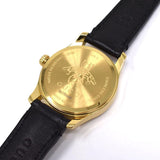  Shop Authentic Gucci G Timeless Quartz Black Dial Black Leather Strap Watch For Women - YA126581A - Luxxuri