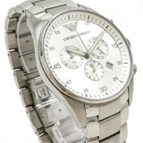  Shop Authentic Emporio Armani Sportivo Chronograph Silver Dial Silver Steel Strap Watch For Men - AR5963 - Luxxuri
