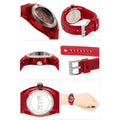  Shop Authentic Gucci Sync Quartz Red Dial Red Rubber Strap Watch For Women - YA137303 - Luxxuri