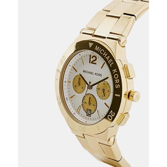  Shop Authentic Michael Kors Wyatt Chronograph White Dial Gold Steel Strap Watch For Women - MK5933 - Luxxuri