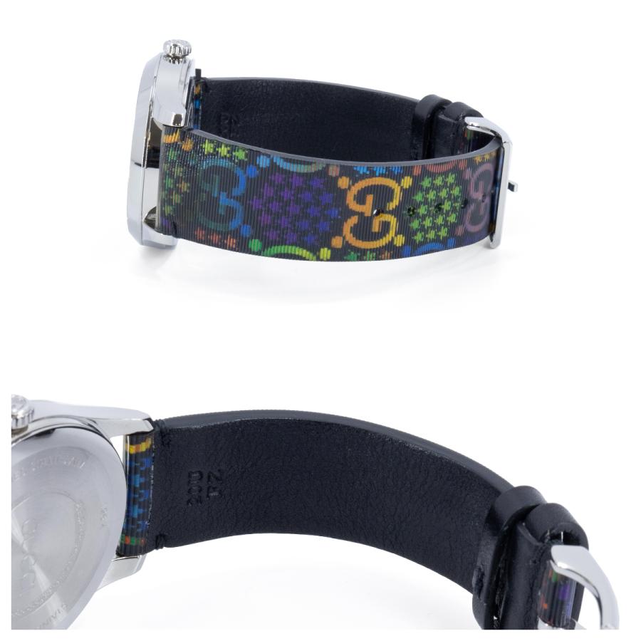  Shop Authentic Gucci G Timeless Quartz Black Dial Black Leather Strap Watch For Women - YA1264146 - Luxxuri