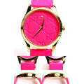  Shop Authentic Gucci G Timeless Quartz Pink Dial Pink Leather Strap Watch For Women - YA1264115 - Luxxuri