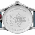  Shop Authentic Gucci G Timeless Quartz Blue Dial Blue Leather Strap Watch For Men - YA1264080 - Luxxuri