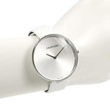  Shop Authentic Calvin Klein Full Moon White Dial White Leather Strap Watch for Women - K8Y231L6 - Luxxuri