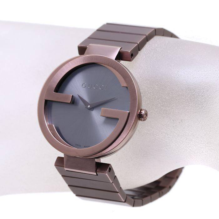  Shop Authentic Gucci Interlocking G Quartz Brown Dial Brown Steel Strap Watch for Women -  YA133317 - Luxxuri