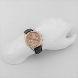  Shop Authentic Michael Kors Lexington Chronograph Rose Gold Dial Black Leather Strap Watch For Men - MK8516 - Luxxuri