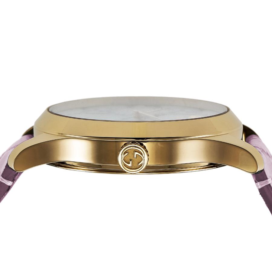  Shop Authentic Gucci G Timeless Quartz Lilac Dial Lilac Leather Strap Watch For Women - YA1264098 - Luxxuri
