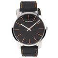  Shop Authentic Calvin Klein City Black Dial Black Leather Strap Watch for Men - K2G211C1 - Luxxuri
