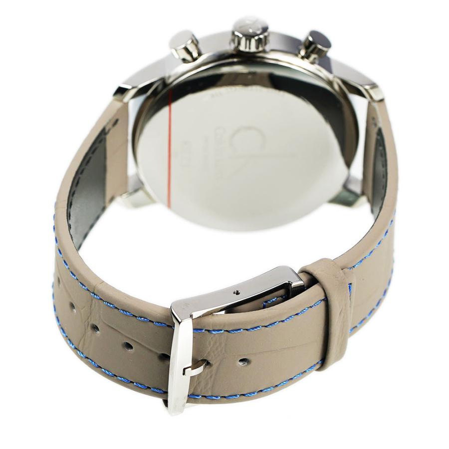  Shop Authentic Calvin Klein City Chronograph White Dial White Leather Strap Watch for Men - K2G271Q4 - Luxxuri