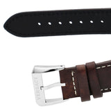  Shop Authentic Versace Greca Time Quartz Blue Dial Brown Leather Strap Watch For Men - VE3K00122 - Luxxuri