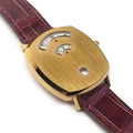  Shop Authentic Gucci Grip Quartz Gold Dial Maroon Leather Strap Watch For Women - YA157402 - Luxxuri