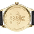  Shop Authentic Gucci G Timeless Quartz Silver Dial Black Leather Strap Watch For Women - YA1264181 - Luxxuri