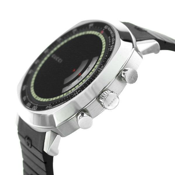  Shop Authentic Gucci Grip Chronograph Black Dial Black Rubber Strap Watch For Men - YA157301 - Luxxuri