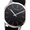  Shop Authentic Calvin Klein City Black Dial Black Leather Strap Watch for Men - K2G211C1 - Luxxuri