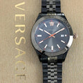  Shop Authentic Versace Hellenyium Analog Black Dial Black Steel Strap Watch For Men - VEVK00320 - Luxxuri