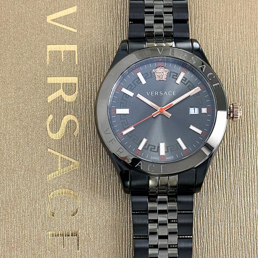  Shop Authentic Versace Hellenyium Analog Black Dial Black Steel Strap Watch For Men - VEVK00320 - Luxxuri