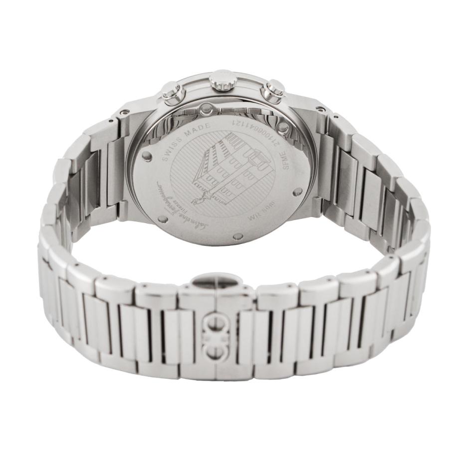  Shop Authentic Salvatore Ferragamo Sapphire Chrono Black Dial Silver Steel Strap Watch for Men - SFME00321 - Luxxuri