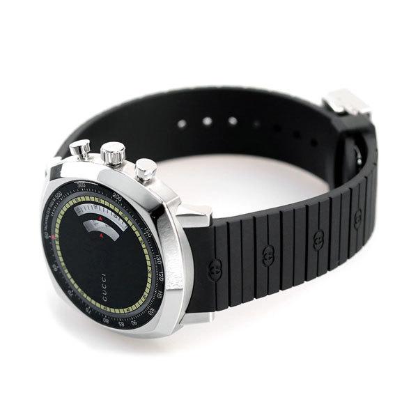  Shop Authentic Gucci Grip Chronograph Black Dial Black Rubber Strap Watch For Men - YA157301 - Luxxuri