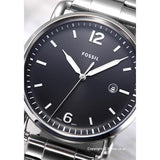  Shop Authentic Fossil The Commuter Black Dial Silver Steel Strap Watch for Men - FS5391 - Luxxuri