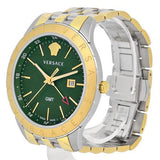  Shop Authentic Versace Univers Quartz Green Dial Two Tone Steel Strap Watch for Men - VEBK00718 - Luxxuri