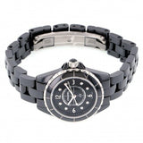  Shop Authentic Chanel J12 Diamonds Black Dial Black Steel Strap Watch for Women - J12 H2569 - Luxxuri
