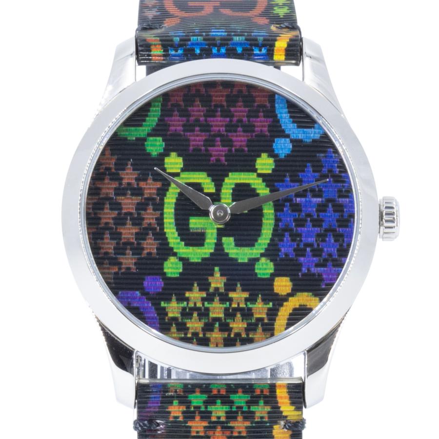  Shop Authentic Gucci G Timeless Quartz Black Dial Black Leather Strap Watch For Women - YA1264146 - Luxxuri