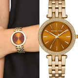  Shop Authentic Michael Kors Darci Amber Dial Gold Steel Strap Watch for Women - MK3408 - Luxxuri