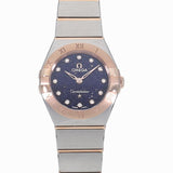  Shop Authentic Omega Constellation Quartz Diamonds Blue Dial Two Tone Steel Strap Watch for Women - 131.20.25.60.53.002 - Luxxuri
