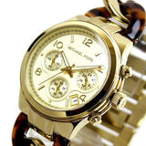 Shop Authentic Michael Kors Runway Gold Dial Two Tone Steel Strap Watch for Women - MK4222 - Luxxuri
