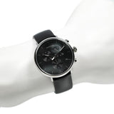  Shop Authentic Calvin Klein High Noon Chronograph Black Dial Black Leather Strap Watch for Men - K8M271C1 - Luxxuri