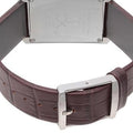  Shop Authentic Calvin Klein Window Silver Dial Brown Leather Strap Watch for Women - K2M23126 - Luxxuri
