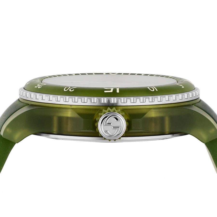  Shop Authentic Gucci Dive Automatic Green Dial Green Rubber Strap Unisex Watch - YA136345 - Luxxuri