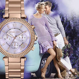  Shop Authentic Michael Kors Parker Purple Dial Rose Gold Steel Strap Watch for Women - MK6169 - Luxxuri